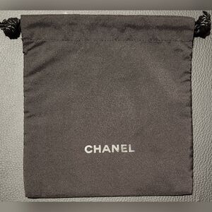 Chanel Black NYLON Drawstring Small Pouch